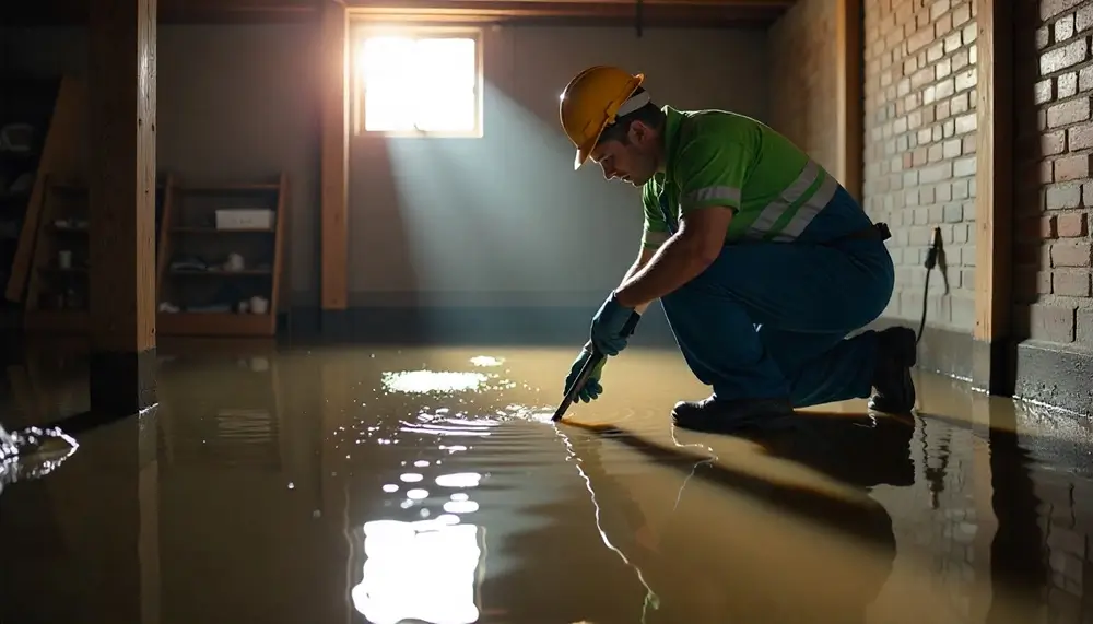Professional water damage restoration services in Saint Mary Of The Woods, IN
